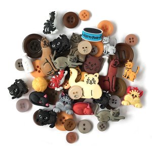 Sewing Value Pack Buttons Galore Cats