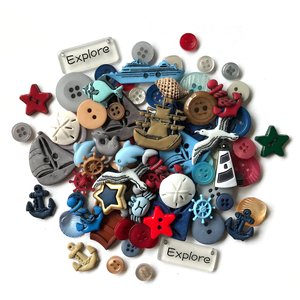 Sewing Value Pack Buttons Galore Nautical