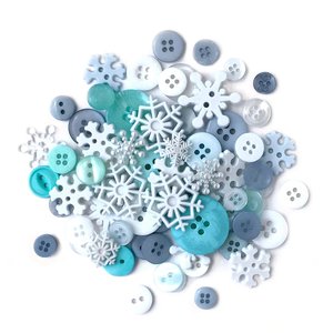 Sewing Value Pack Buttons Galore Snowflakes