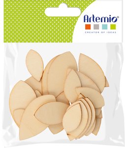 Set de maderitas Hojas de Castaño 30 pcs