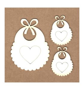 Siluetas Kora Projects Babero con corazón
