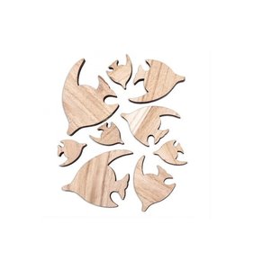 Formas de madera 3D Peces 18 pk