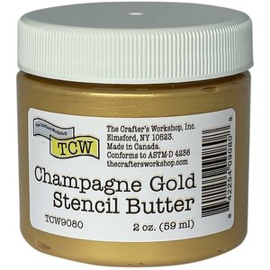 TCW Mix Media Stencil Butter Champagne Gold