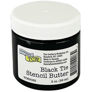 TCW Mix Media Stencil Butter Black Tie