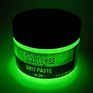 Tim Holtz Distress Grit Paste Glow pasta que brilla en la oscuridad