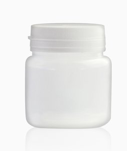 Tarro de plástico blanco con tapa abatible 50 ml