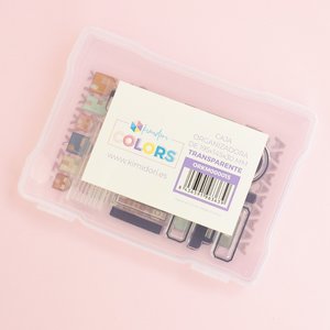Caja de plástico Kimidori Colors 5"x7" Transparente