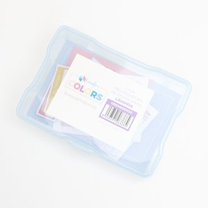 Caja de plástico Kimidori Colors 4"x6" Azul lavanda