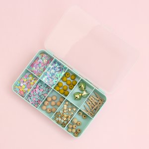 Mini caja con compartimentos Kimidori Colors Mint