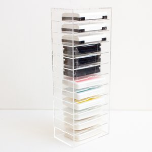 Mueble de metacrilato para almacenar tintas Kimidori Colors