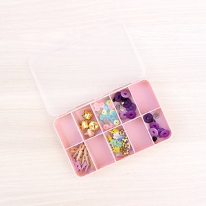 Mini caja con compartimentos Kimidori Colors Rosa