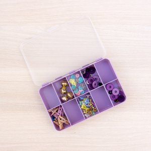 Mini caja con compartimentos Kimidori Colors Lila