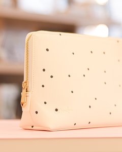 Neceser DELUXE cuero vegano Dots