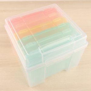 PREVENTA Caja de almacenamiento con 6 cajas interiores de 5&quot;x7&quot; Kimidori Colors