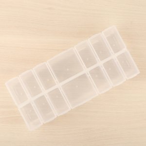 PREVENTA Caja transparente con compartimentos individuales Kimidori Colors