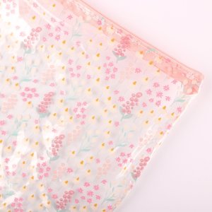 Estuche SYL Primavera con cremallera rosa