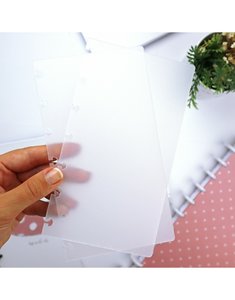 Portadas disco tamaño personal Transparentes polipropileno 2 pzas Alua Cid