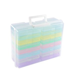 Caja Craft & Photo con 16 cajas interiores Set Pastel