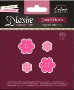 Troqueles Die'sire Essentials Flower Buttons 4 pcs