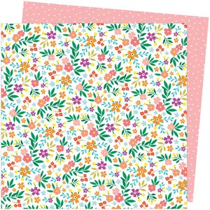Papel 12"x12" Amy Tangerine Picnic in the park Petaluma Petunia