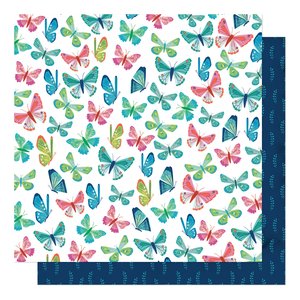 Papel 12"x12" Shimelle Never Grow Up Flutter By