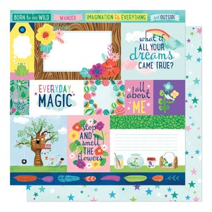 Papel 12"x12" Shimelle Never Grow Up Dreams come true