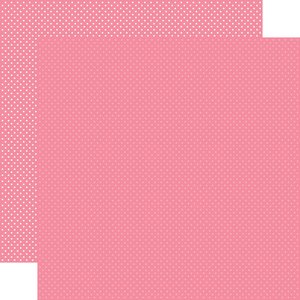 Papel 12"x12" Bubblegum Pink Dots