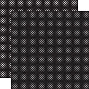 Papel 12"x12" Black Dots