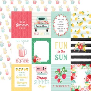 Papel 12x12" Summer Market 3x4 Journaling Cards
