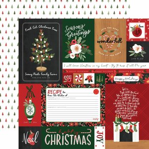 Papel 12x12" Carta Bella Happy Christmas Multi Journaling Cards