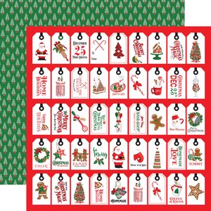 Papel 12x12" Carta Bella Christmas Cheer Just For You Tags