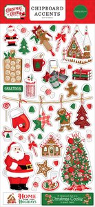 Chipboard 6x12" Carta Bella Christmas Cheer Accents