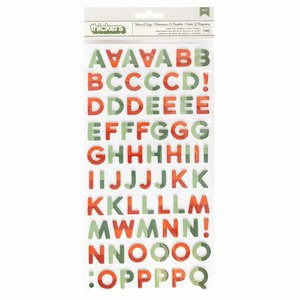 Alfabeto 6"x12" Mittens and Mistletoe de Crate Paper