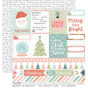 Papel 12x12" Cocoa Vanilla Merry & Bright Oh What Fun