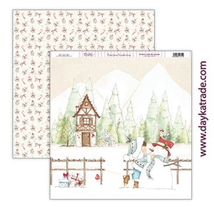 Papel 12x12" Dayka Una Navidad de Cuento n3