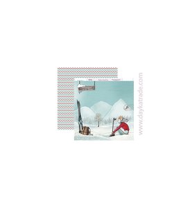 Papel 12"x12" Dayka Vacaciones en la nieve