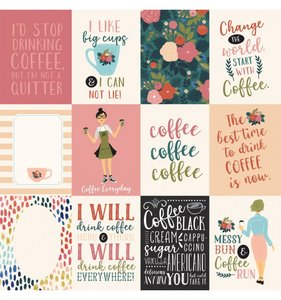 Papel 12"x12" Coffee 3x4 Journaling Cards