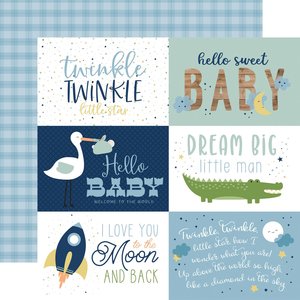 Papel 12"x12" Baby Boy 6X4 Journaling Cards