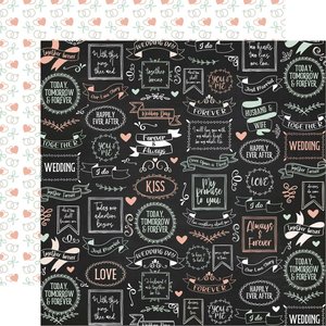 Papel 12x12" Our Wedding Always & Forever