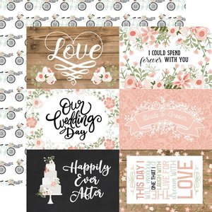Papel 12x12" Our Wedding 6x4 Journaling Cards