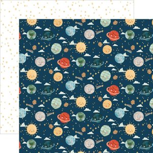 Papel 12x12" Welcome Baby Boy Planets