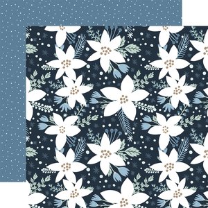 Papel 12x12" Echo Park Winter Frosted Floral