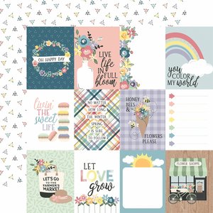 Papel 12x12" New Day 3"X4" Journaling Cards