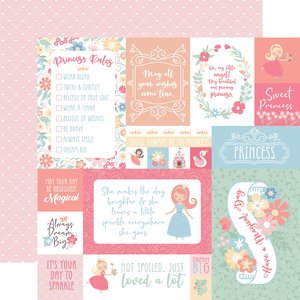 Papel 12x12" Our Little Princess Multi Journaling Cards