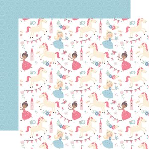 Papel 12x12" Our Little Princess Bows And Bling