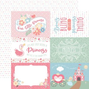 Papel 12x12" Our Little Princess 6X4 Journaling Cards