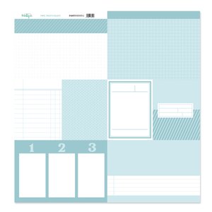 Papel 12&quot;x12&quot; de tarjetas para recortar CELESTE de Mintopía