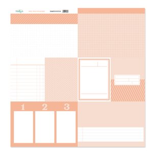 Papel 12&quot;x12&quot; de tarjetas para recortar SALMÓN de Mintopía