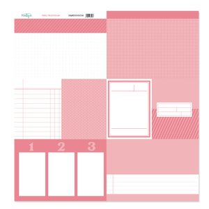 Papel 12&quot;x12&quot; de tarjetas para recortar ROSA de Mintopía