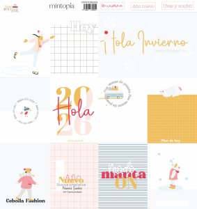 Papel tarjetas 1 Babe it's cold outside de Mintopía